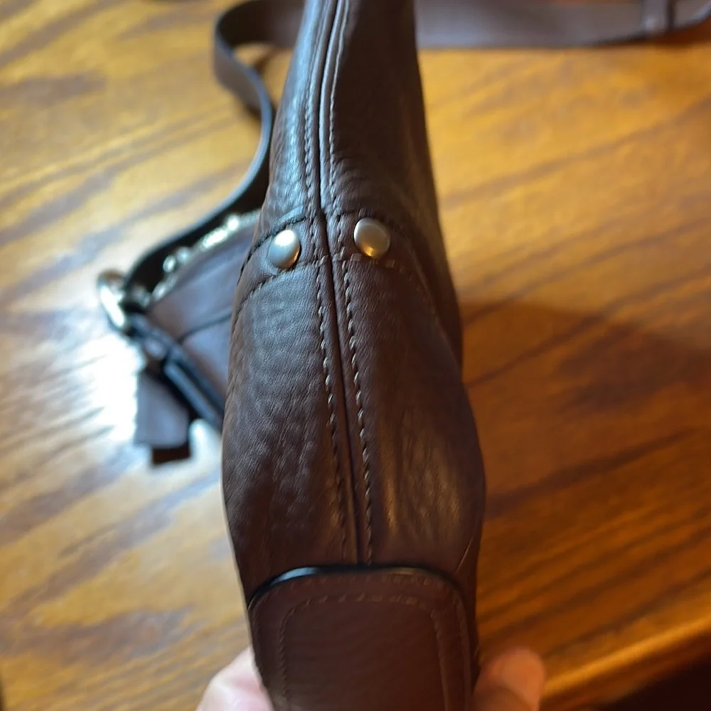 Coach brown leather crossbody - Picture 8 of 10